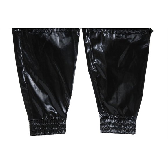 Kith Men Cargo Jogging Pants Size Small Gloss Black Logo Stretch Track Trousers - Picture 2 of 12